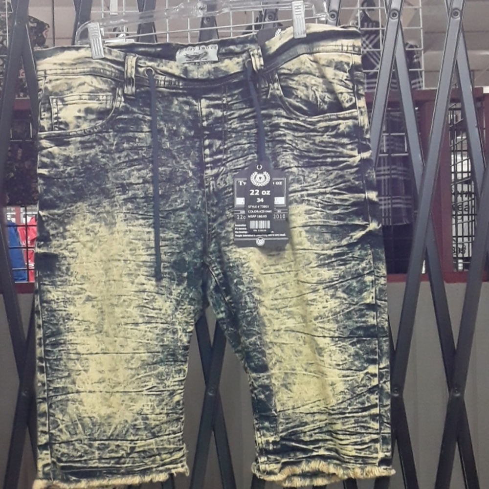 Blue jeans with drawstring